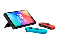 Nintendo Switch OLED - Spillkonsoll - Full HD - svart, neonrød, neonblå Gaming - Spillkonsoller - Playstation 4