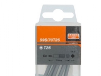 Bahco bits tx25 70mm - 59s/70t25 industribits, 5 stk i boks