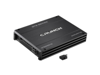 Crunch GTS2400.1D 1-kanaligt digitalt slutsteg 2400 W Volym- bas- och trumkontroll Passar till (bilmärke): Universal