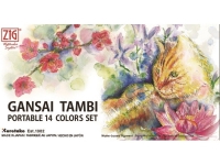 Gansai Tambi bærbare akvareller, 14 farger Skole og hobby - Flytende farger - Vannfarger