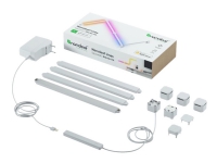 Nanoleaf Lines 90 Degress Smarter Kit - Trådløst lyssett - LED x 4 - 2 W - RGBW-lys - 1200-6500 K - linje Belysning - Innendørsbelysning - Taklamper & Pendler