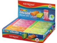 Keyroad Keyroad Universal Eraser, neon, pakket, på skjermen, bland farger Skriveredskaper - Markør - Øvrige markør