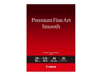 Bilde av Canon Premium Fine Art Fa-sm2 - Glatt - 16,5 Mille - A4 (210 X 297 Mm) - 310 G/m² - 82 Pund - 25 Ark Fotopapir - For Imageprograf Pro-1000, Pro-300 Pixma Pro-10s