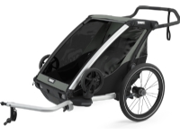 Thule Chariot Lite 2 2-i-1 multifunksjonell sykkelhenger for to barn | Agave Utendørs - Familie - Klappvogner
