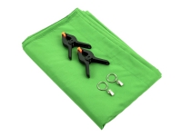 4smarts Chroma-Key - Bakgrunnssett - nylon - 3 m x 2 m - kromahovedlys - grønn, svart Foto og video - Foto- og videotilbehør - Fotostudio