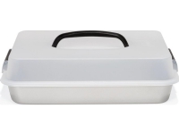 Patisse mold with supporting lid 35 x 24 cm silver steel