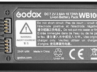 Godox WB100 Speciell Litium-Ion (Li-Ion) 2600 mAh 7,2 V 18,72 wh Kina