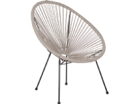 Shumee ACAPULCO II Light Gray Rattan Chair