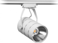 Nvox LED shop lamps track spotlight single phase white metal 30w 2550lm warm light 3000k