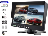 Nvox 7-tommers HD LCD-bilskjerm for rygging og overvåking med støtte for opptil 4 kameraer Bilpleie & Bilutstyr - Interiørutstyr - Hifi - Bilradio