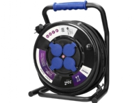 Orno Professional IP44 spole skjøtekabel, 4 2P+Z stikkontakter, oljebestandig gummikabel, H07RN-F 3x2,5mm?, lengde - 30m, unik design