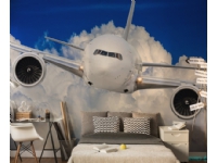 Flyvemaskine tapet 243 x 203 cm