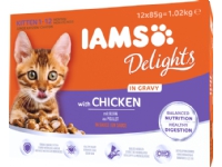 Iams Cat Kitten in Gravy 12x85g Kjæledyr - Katt - Kattefôr