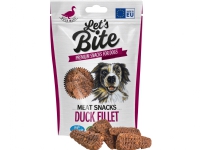 Let's Bite Lets Bite Meat Snacks. Duck Fillet, 80 g - (12 pk/ps) Kjæledyr - Hund - Snacks til hund