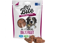 Let's Bite Lets Bite Meat Snacks. Duck Fillet, 300 g - (8 pk/ps) Kjæledyr - Hund - Snacks til hund