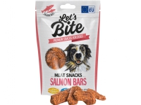 Let's Bite Lets Bite Meat Snacks. Salmon Bars 80 g - (12 pk/ps) Kjæledyr - Hund - Snacks til hund