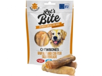 Let's Bite Lets Bite Chewbones. Raw hide+cod fishskin roulade 135g - (10 pk/ps) Kjæledyr - Hund - Snacks til hund