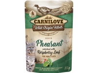 Bilde av Carnilove Cat Pouch Rich In Pheasant Enriched W/raspberr 85g - (24 Pk/ps)