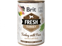 Brit Fresh Turkey with Peas 400 g - (6 pk/ps) Kjæledyr - Hund - - Våt hundemat