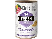 Brit Fresh Veal with Millet 400 g - (6 pk/ps) Kjæledyr - Hund - - Våt hundemat