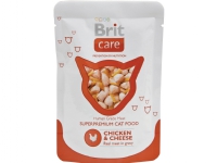 Brit Care Cat Chicken & Cheese Pouch 80 g – (24 pk/ps)