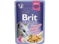 Bilde av Brit Premium Cat Delicate Fillets In Jelly With Chicken 85 G - (24 Pk/ps)