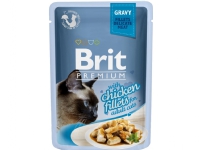 Bilde av Brit Premium Cat Delicate Fillets In Gravy With Chicken 85 G - (24 Pk/ps)