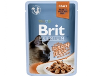Bilde av Brit Premium Cat Delicate Fillets In Gravy With Turkey 85 G - (24 Pk/ps)
