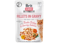 Bilde av Brit Care Cat Fillet Gravy W/tender Turkey+savory Salmon 85g - (24 Pk/ps)