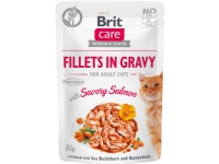 Bilde av Brit Care Cat Fillets In Gravy With Savory Salmon 85g - (24 Pk/ps)