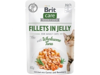 Brit Care Cat Fillets in Jelly with Wholesome Tuna 85g - (24 pk/ps) Kjæledyr - Katt - Kattefôr