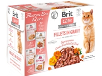 Brit Care Cat Flavour box Fillet in Gravy, 4*3 pcs. (12*85g Kjæledyr - Katt - Kattefôr