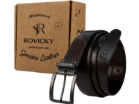 Rovicky Men’s Reversible Grain Leather Belt – Black/Brown Rovicky 105