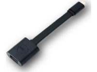 Dell – USB-kabel – 24 pin USB-C (hane) till USB typ A (hona) – USB 3.1 – 13.1 cm – svart – för Latitude 5285 2-in-1 5289 2-In-1  OptiPlex 5250  XPS 12 9250 13 93XX 15 95XX