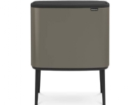 Brabantia Bo Touch Bin - Søppelbøtte - flipp-lokk - 33 L - avfallssortering - platina Kjøkkenutstyr - Husholdningstilbehør - Søppelsortering