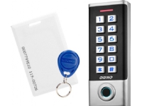 Hermetisk kodelås med kort- og proximity tag-leser og fingeravtrykkleser, IP68, 1 relé, OR-ZS-823