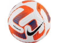 Fotball Nike Flight Soccer hvit og oransje DN3595 100 (5) Utendørs lek - Lek i hagen - Fotballmål