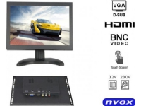 Nvox Open Frame LCD Touch Monitor 8 tommers LED VGA HDMI AV BNC 12v 230v Bilpleie & Bilutstyr - Interiørutstyr - Hifi - Bilradio