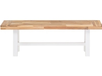 Beliani Garden bench 170 cm wooden white SCANIA