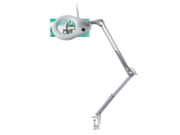 Forstørrelseslampe Unilux Zoom, med bordklemme, hvit Belysning - Innendørsbelysning - Bordlamper