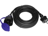 Orno Sprutsikker verkstedskjøteledning IP44, 1x2P+Z (schuko) 30m, oljebestandig gummikabel H07RN-F 3x1,5mm2, 230VAC/16A