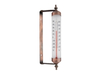 Esschert Design Thermometer Fensterrahmen, Væskebasert miljøtermometer, Utendørs, Analog, Bronse, Hvit, Glass, Polypropylen (PP), Polyvinylklorid (PVC), Stål, Vindu