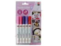 Marabu 012300081, Flerfarvet, Forskellige farver, 1 mm, 2 mm, Mursten, Kanvas, Marmor, Naturlig sten, Rustfrit stål, 5 stk