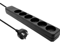 ProXtend Danish Power Strip 6-way 6M IT Black