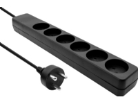 ProXtend Danish IT Power Strip 6-way 10M Black