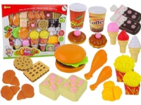 Leantoys Import Groceries Set Shop Sweets Fast Food Ice Cream