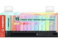 Stabilo STABILO BOSS Pastellbase 15 stk 7015-02-5 Skriveredskaper - Overtrekksmarkør - Tykke overstreksmarkører