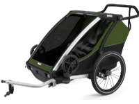 Thule Chariot Cab 2 barnevogn, grønn Utendørs - Familie - Klappvogner