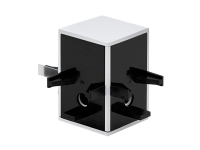 EGLO TP Cube Connector, Kontakt, Sort, Hvit, Aluminium, Plast, 360 g, 61 mm, 76 mm