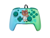 PDP REMATCH: Animal Crossing Tom Nook, Gamepad, Nintendo Switch, Nintendo Switch Lite, Nintendo Switch OLED, D-pute, Hjem-knapp, Analog/digital, Koblet med ledninger (ikke trådløs), USB